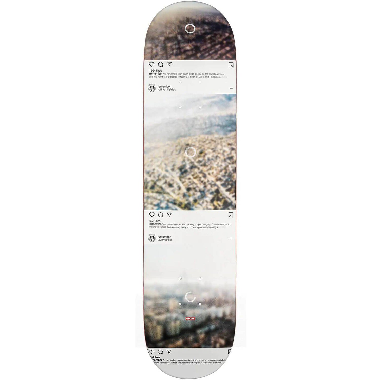 Globe G2 Sprawl Skateboard Deck - Metropolypse 8''