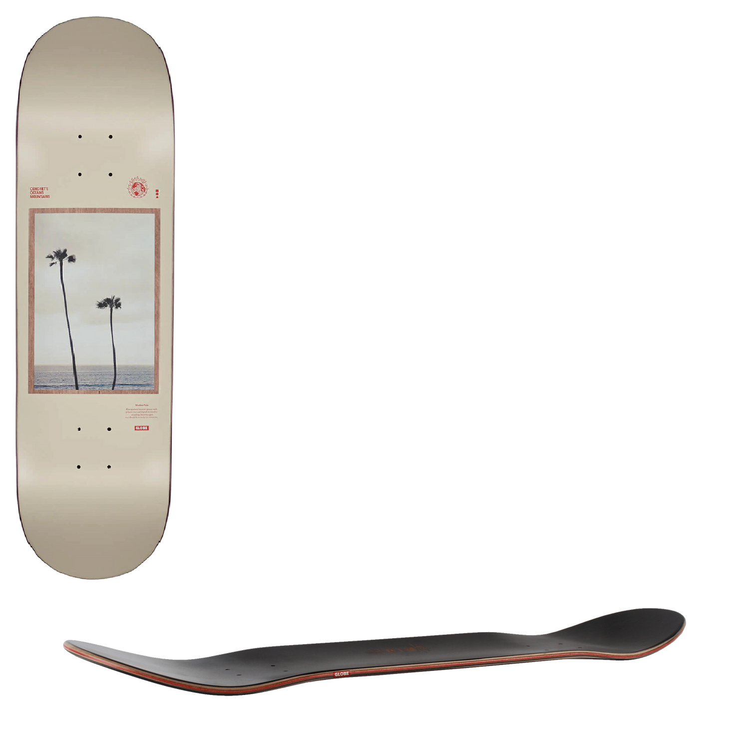 Globe G1 Inside Out Skateboard Deck - Alone Together 8.375"
