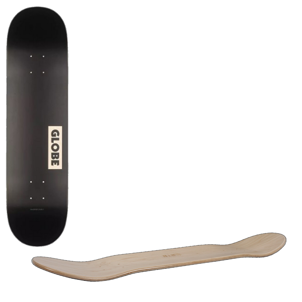 Globe Goodstock Skateboard Deck Black - 8.125''