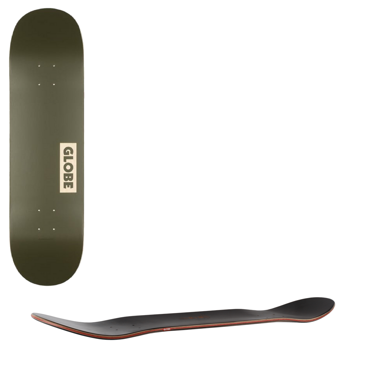 Globe Goodstock Skateboard Deck Fatigue Green - 8.25''