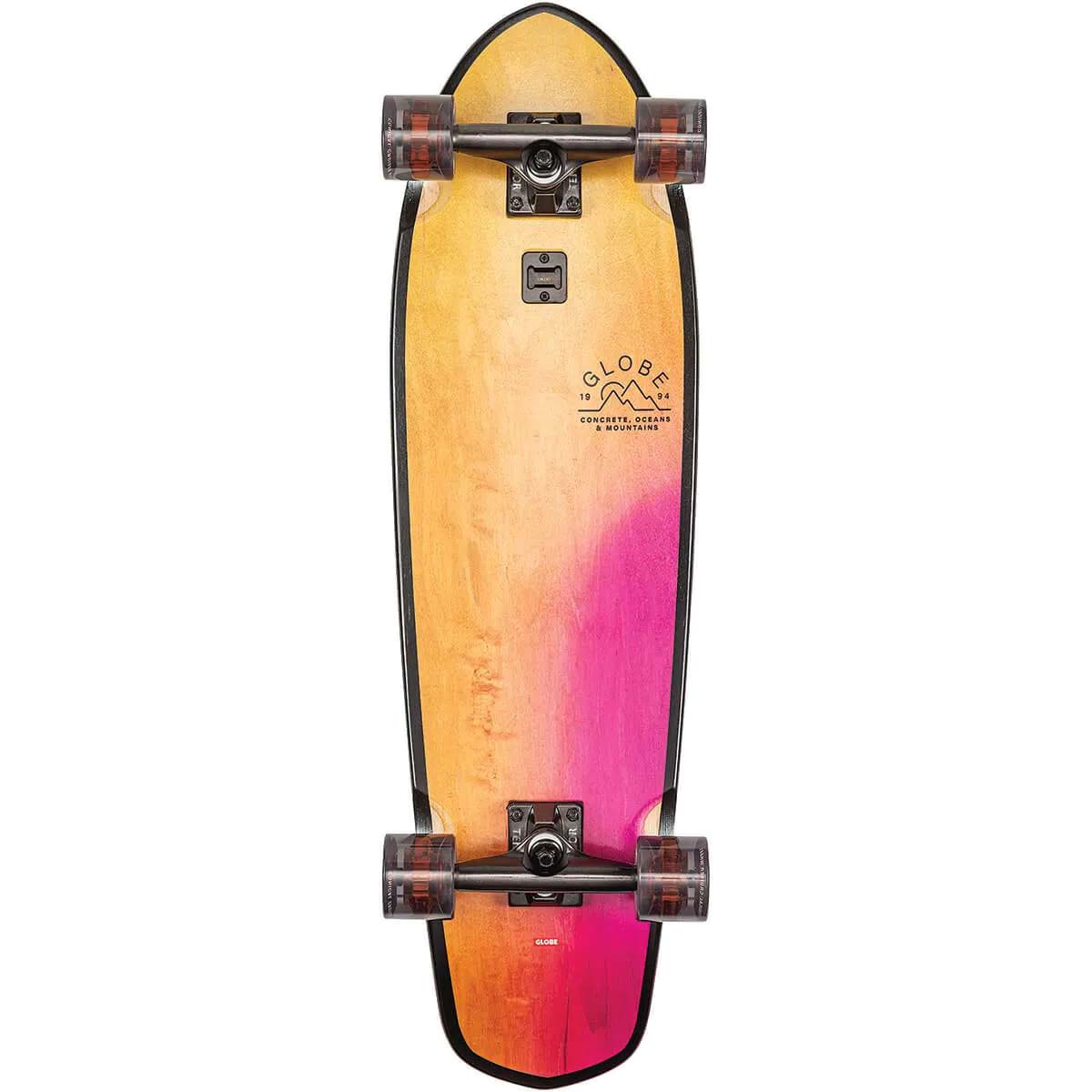 Globe Big Blazer Complete Cruiser Skateboard - Washed Yellow 32''