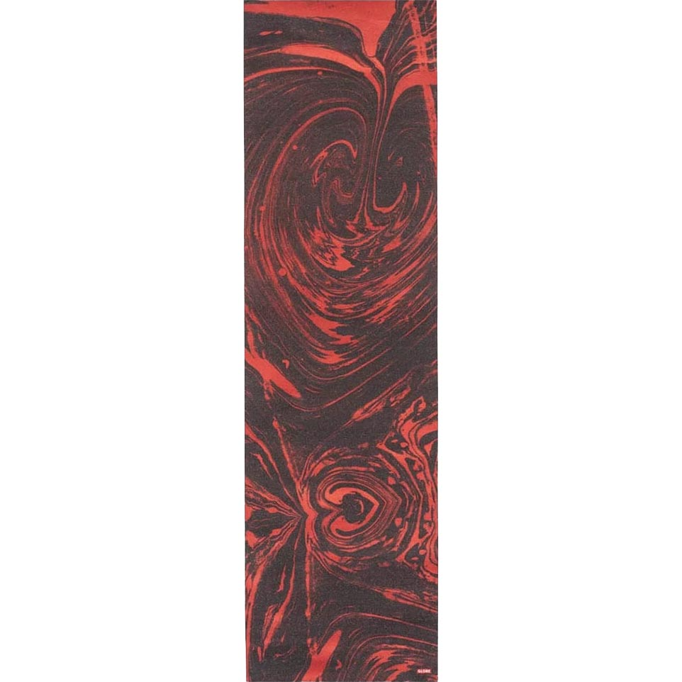 Globe Printed Skateboard Grip Tape - Red Marble