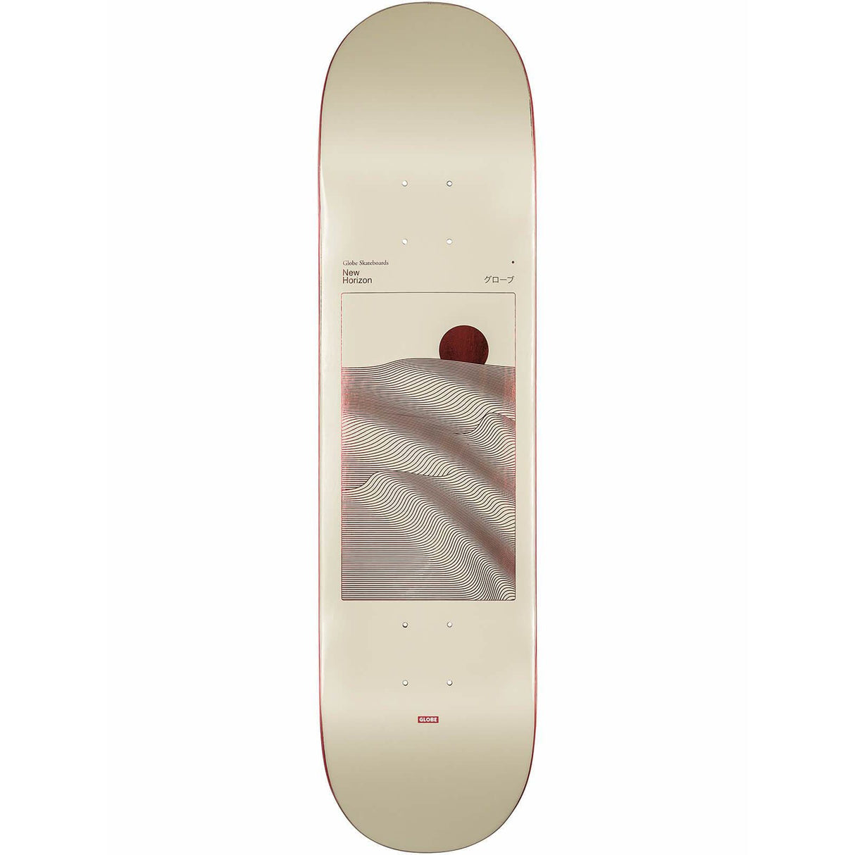 Globe G2 Parallel Skateboard Deck - Off-White Foil/Horizon 8''