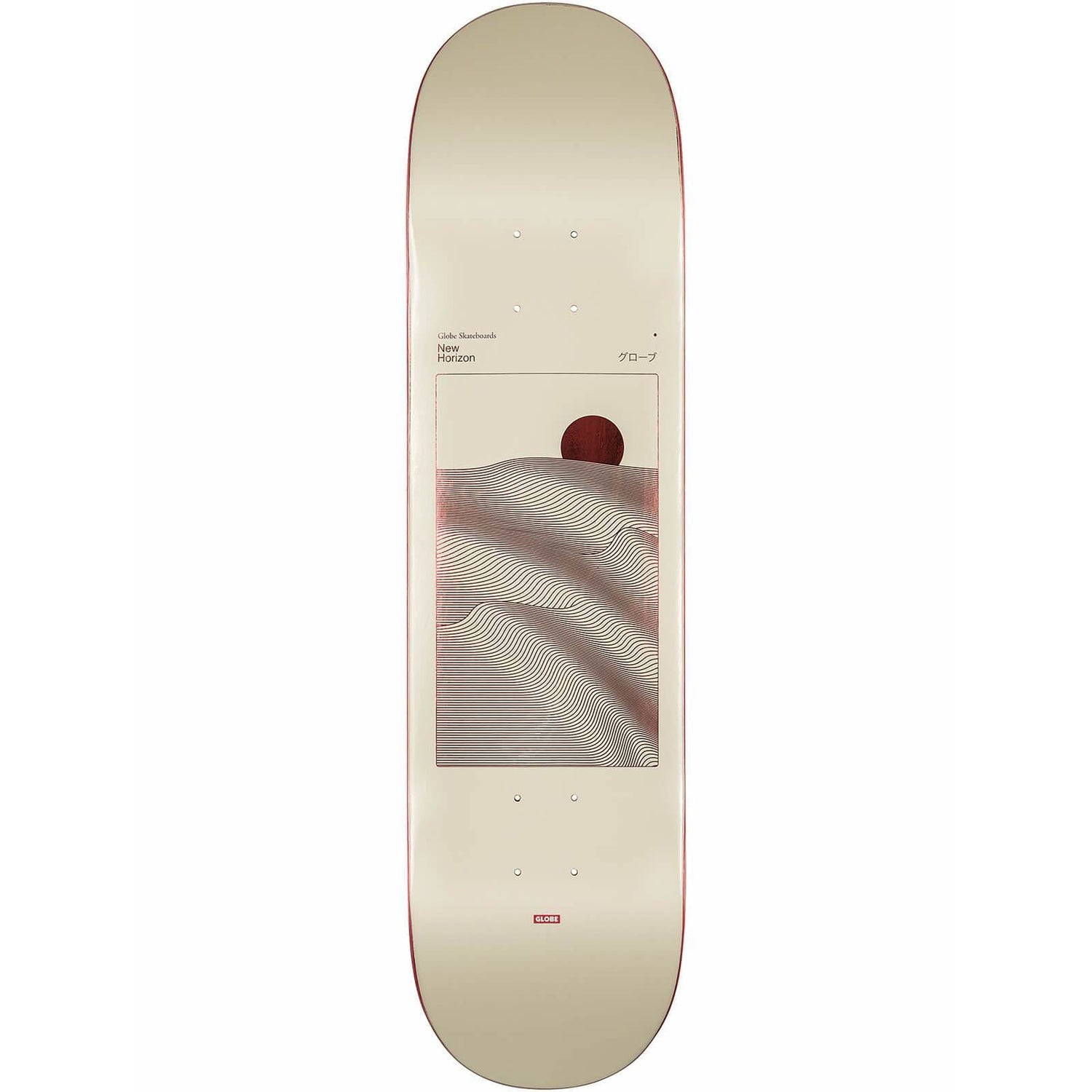 Globe G2 Parallel Skateboard Deck - Off-White Foil/Horizon 8''