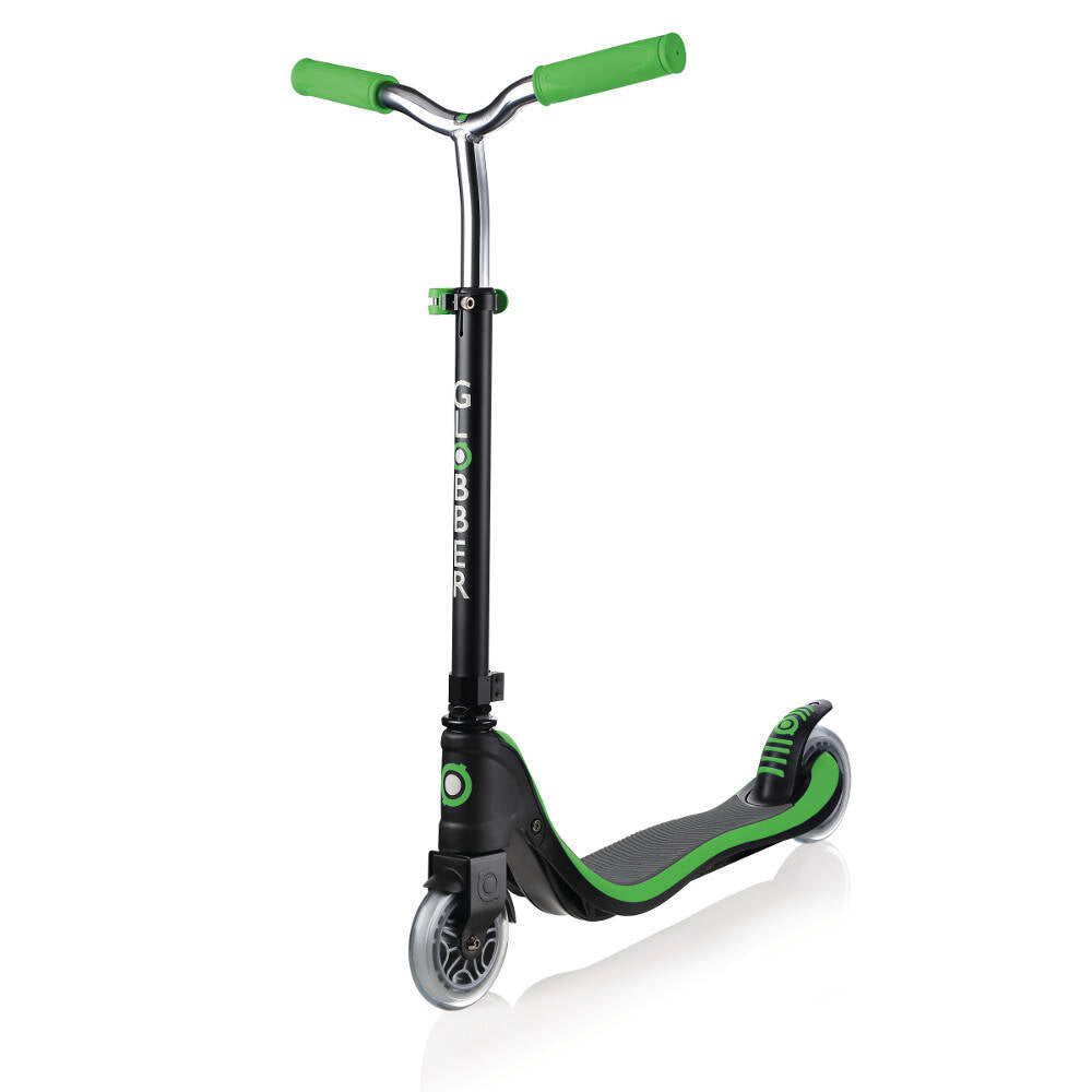 Globber My Too Flow 125 Complete Scooter - Black/Neon Green