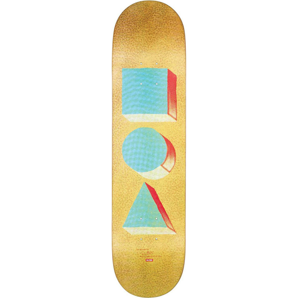 Globe G1 D Stack Skateboard Deck - Blue/Orange 7.75"