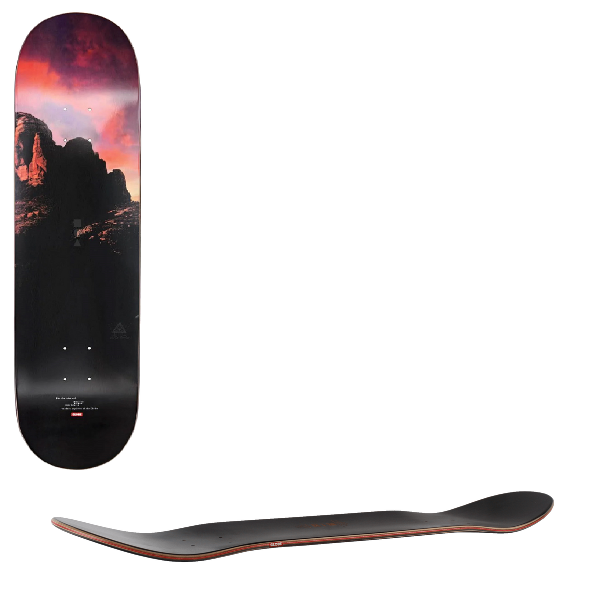 Globe Slide Stack Skateboard Deck - Sky 8.25"