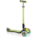 Globber Elite Deluxe Lights Complete Scooter - Lime Green