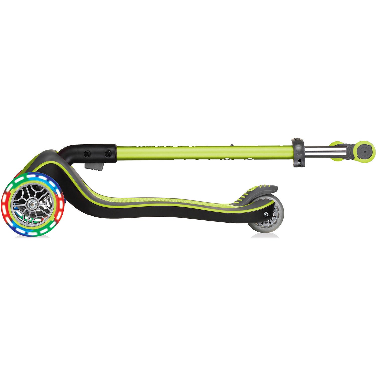 Globber Elite Deluxe Lights Light-Up Complete Scooter - Lime