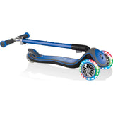 Globber Elite Deluxe Lights Light-Up Complete Scooter - Navy