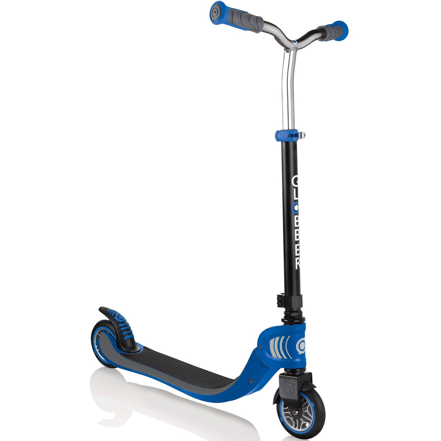 Globber Flow 125 Foldable Scooter - Black/Navy Blue