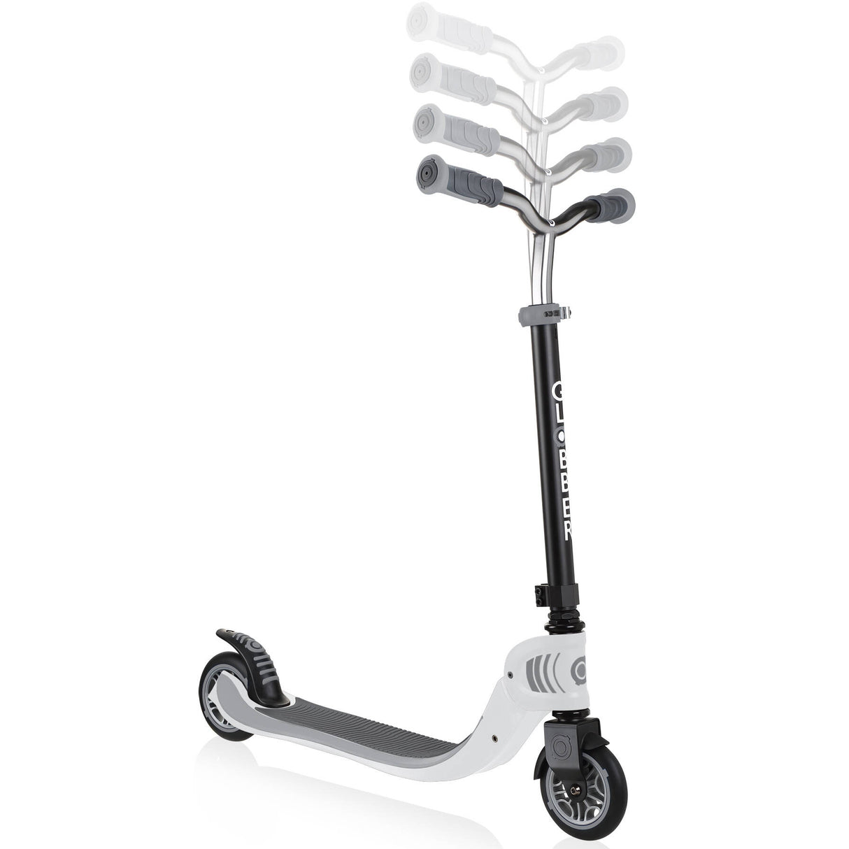 Globber Flow 125 Foldable Scooter - Black/White