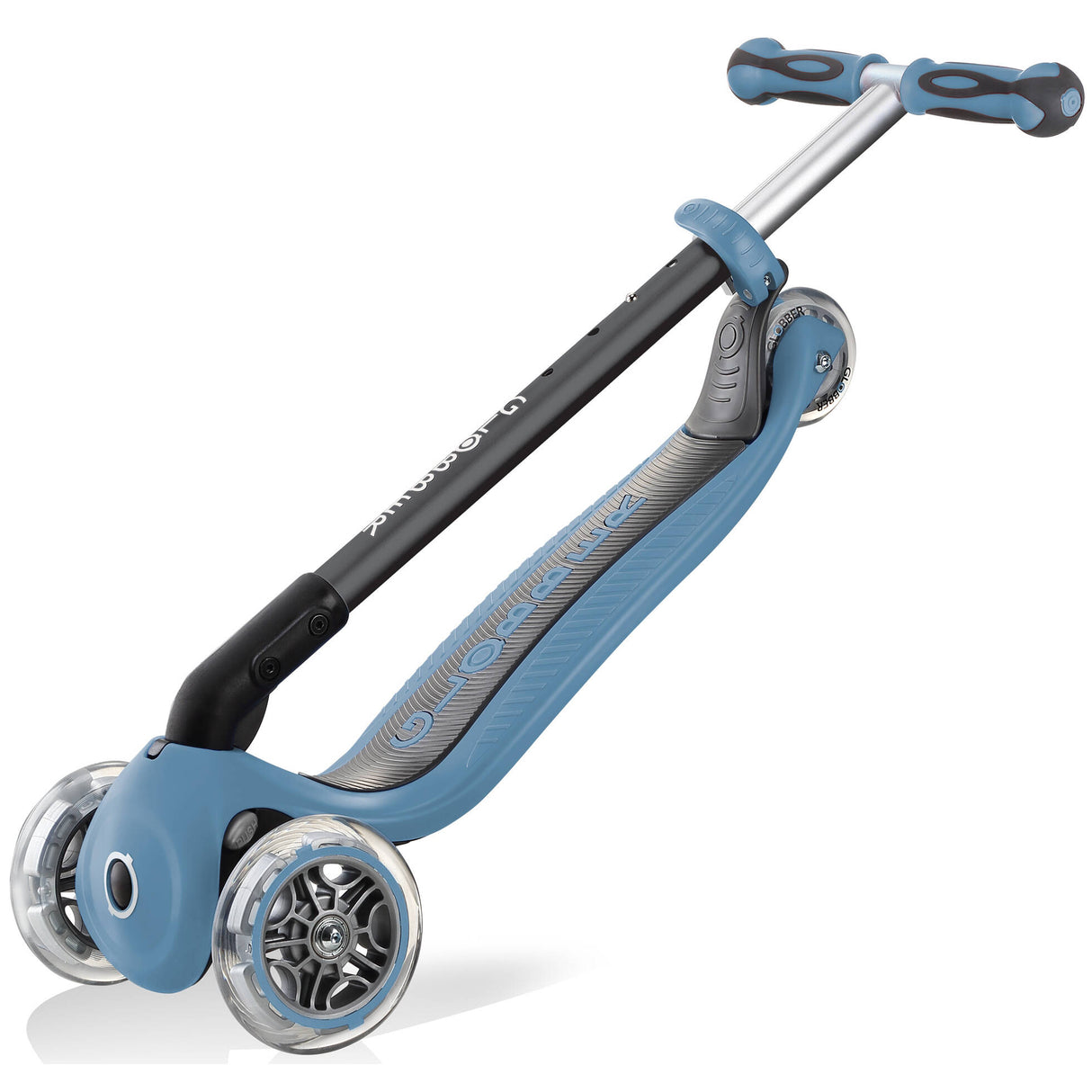 Globber GO UP Deluxe Play Lights Scooter - Ash Blue