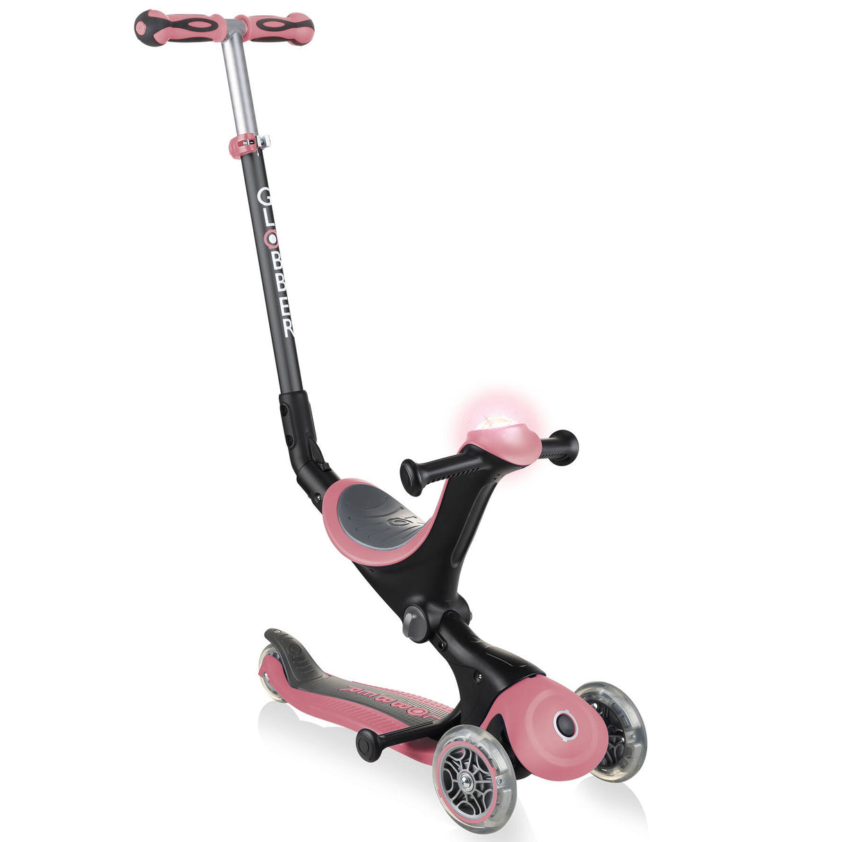 Globber GO UP Deluxe Play Lights Scooter - Pastel Deep Pink