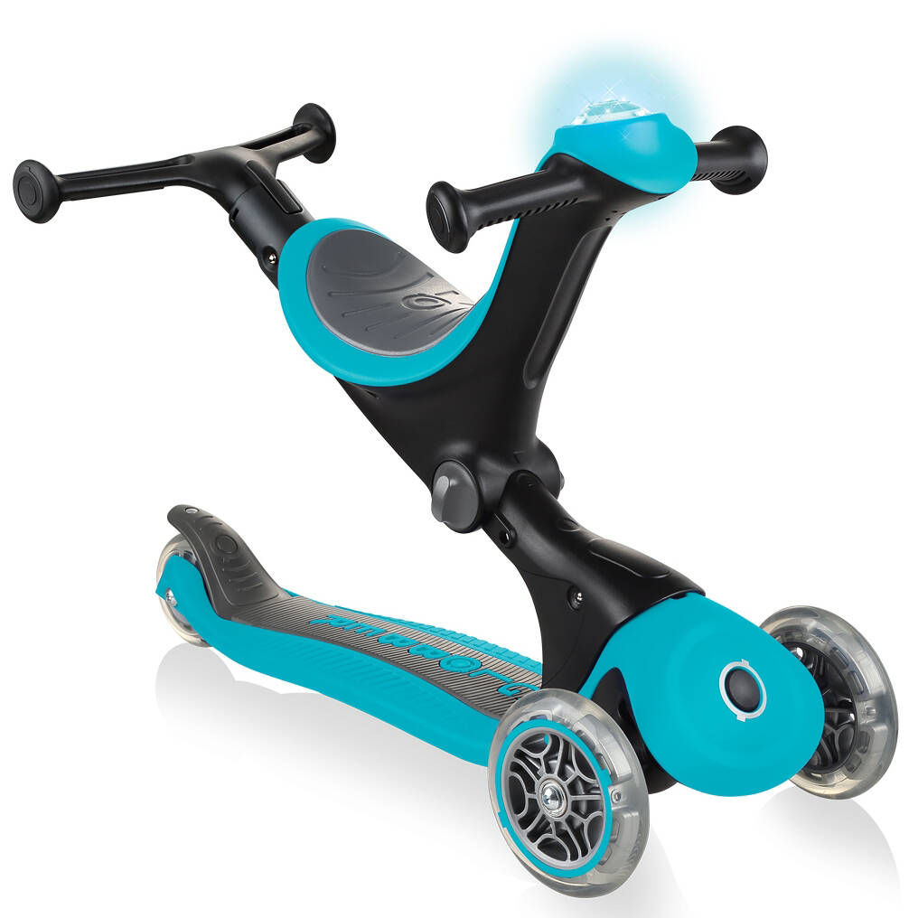 Globber GO UP Deluxe Play Lights Scooter - Teal