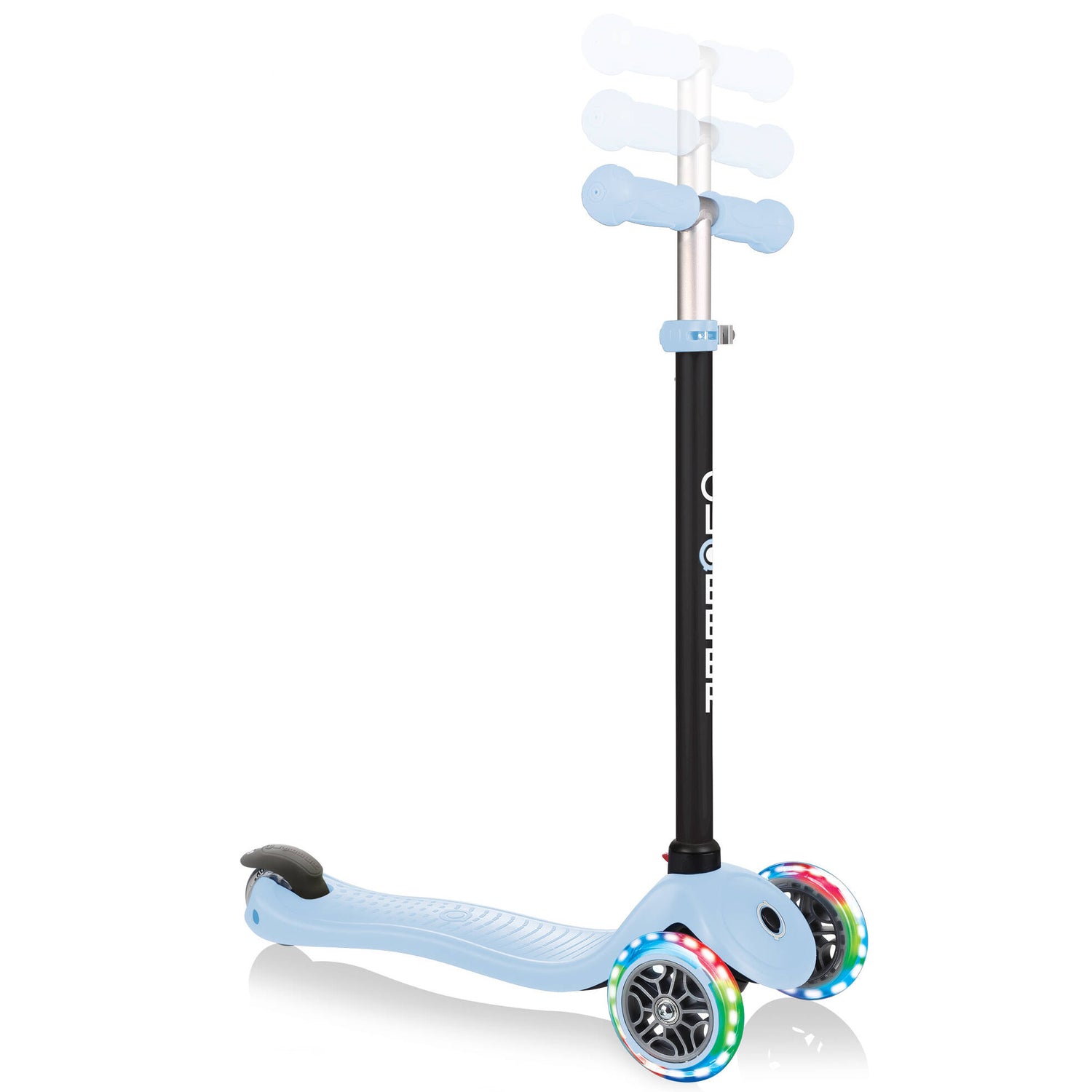 Globber GO UP Sporty Lights Scooter - Pastel Blue