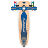 Globber Primo Foldable Wood Lights Scooter - Navy Blue