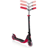 Globber Flow 125 Lights Complete Scooter - Black/Red