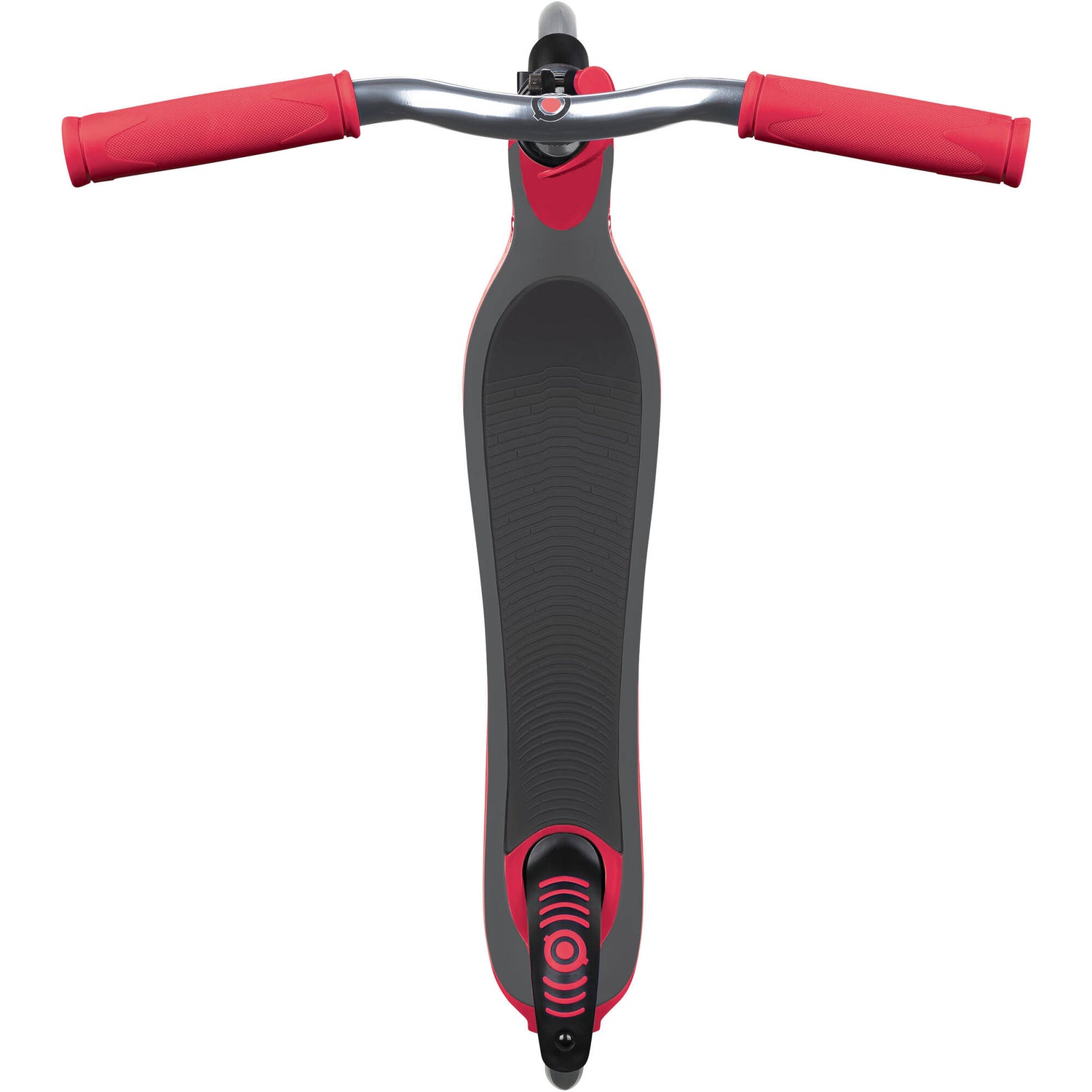 Globber Flow 125 Lights Complete Scooter - Black/Red