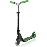Globber Flow 125 Lights Complete Scooter - Black/Neon Green