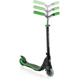 Globber Flow 125 Lights Complete Scooter - Black/Neon Green