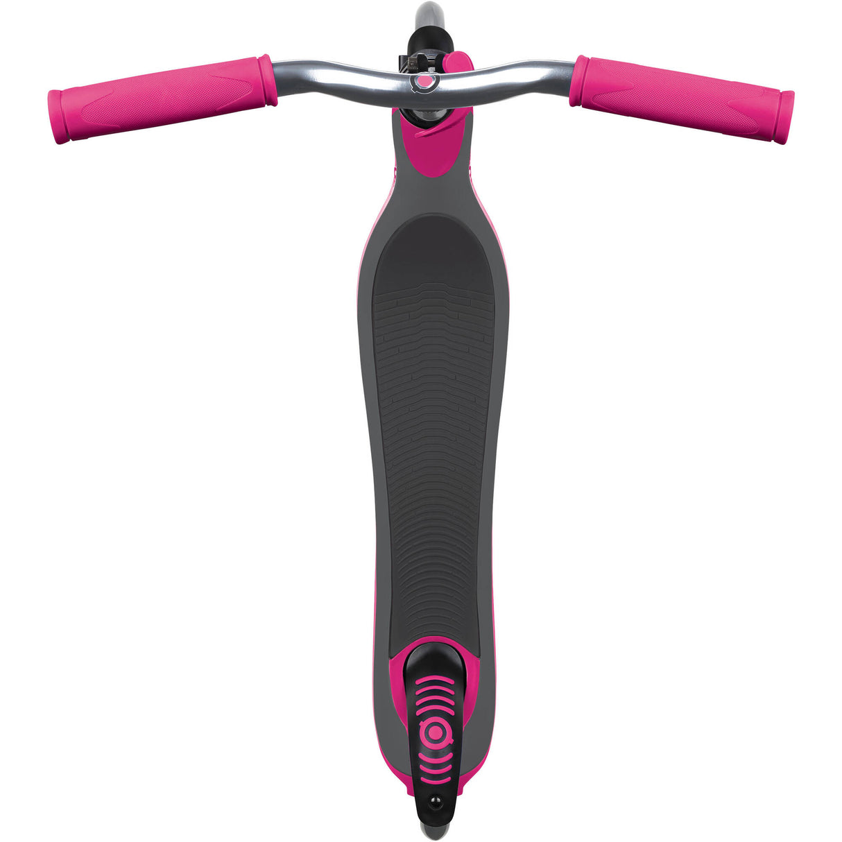 Globber Flow 125 Lights Complete Scooter - Ruby/Grey