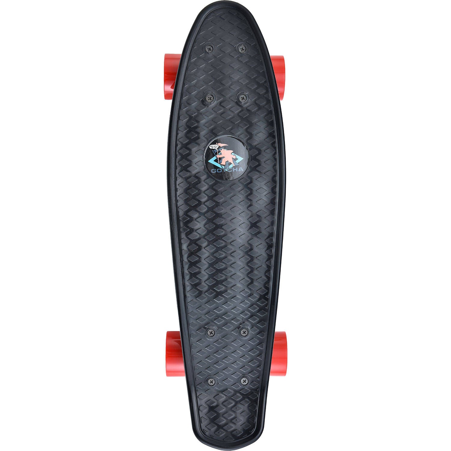 Gotcha Icon Complete Cruiser Skateboard - Black/Multi 22"