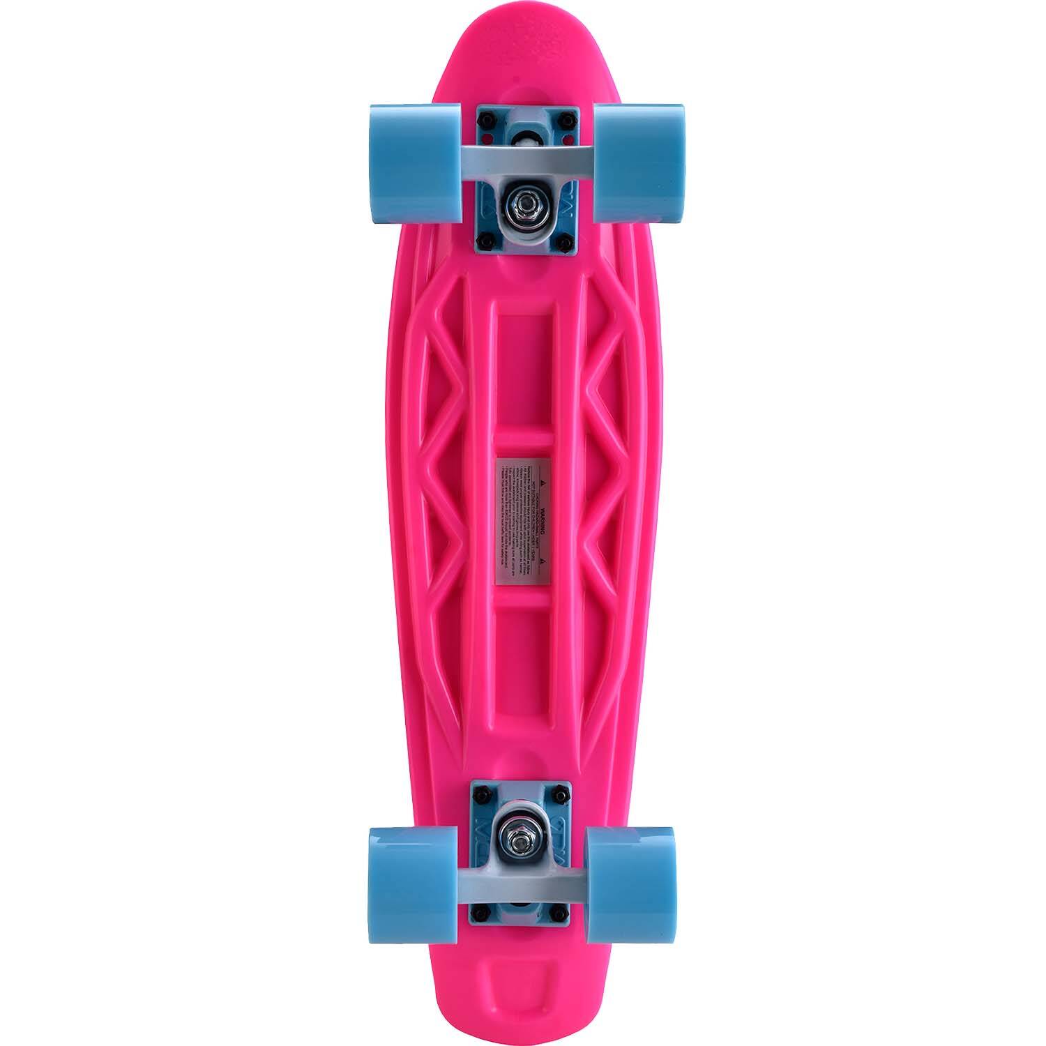 Gotcha Icon Complete Cruiser Skateboard - Pink/Blue 22"