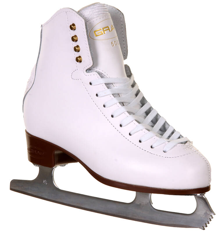 Graf 500 Ice Skates - White - UK 2