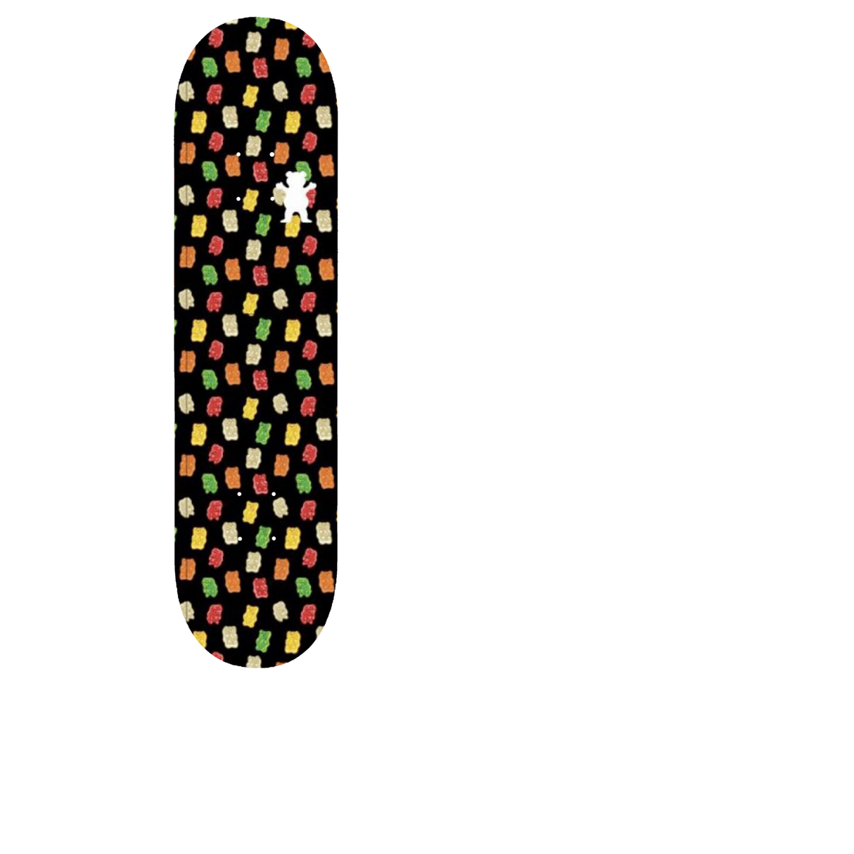 Grizzly Gummy Bears Skateboard Grip Tape - Black/Multi
