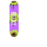 Grizzly Bloom Stamp Skateboard Grip Tape - Purple