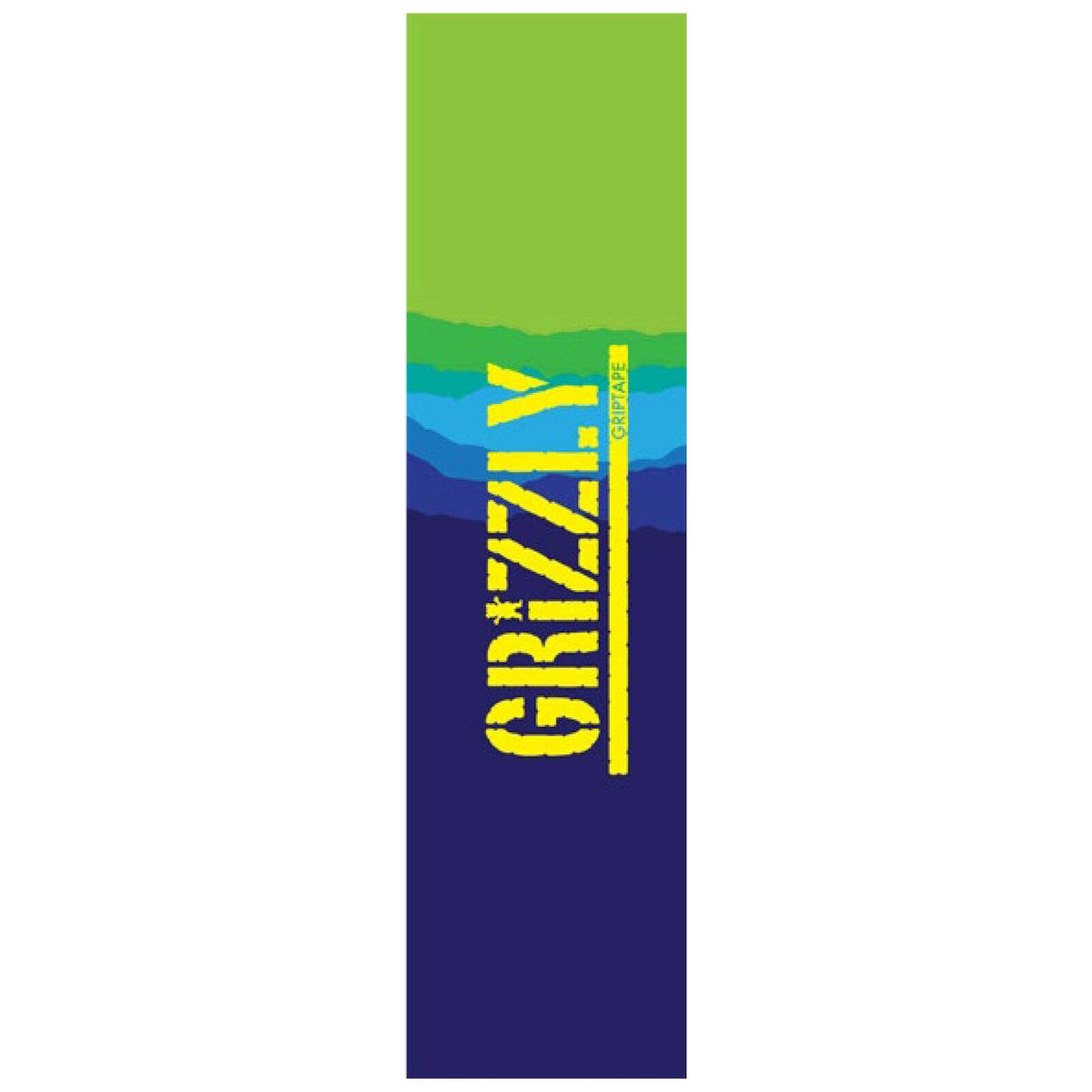 Grizzly Range Stamp Skateboard Grip Tape - Blue/Green