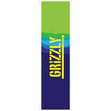 Grizzly Range Stamp Skateboard Grip Tape - Blue/Green