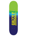 Grizzly Range Stamp Skateboard Grip Tape - Blue/Green