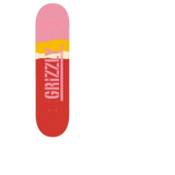 Grizzly Range Stamp Skateboard Grip Tape - Orange/Pink