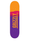 Grizzly Range Stamp Skateboard Grip Tape - Purple/Orange
