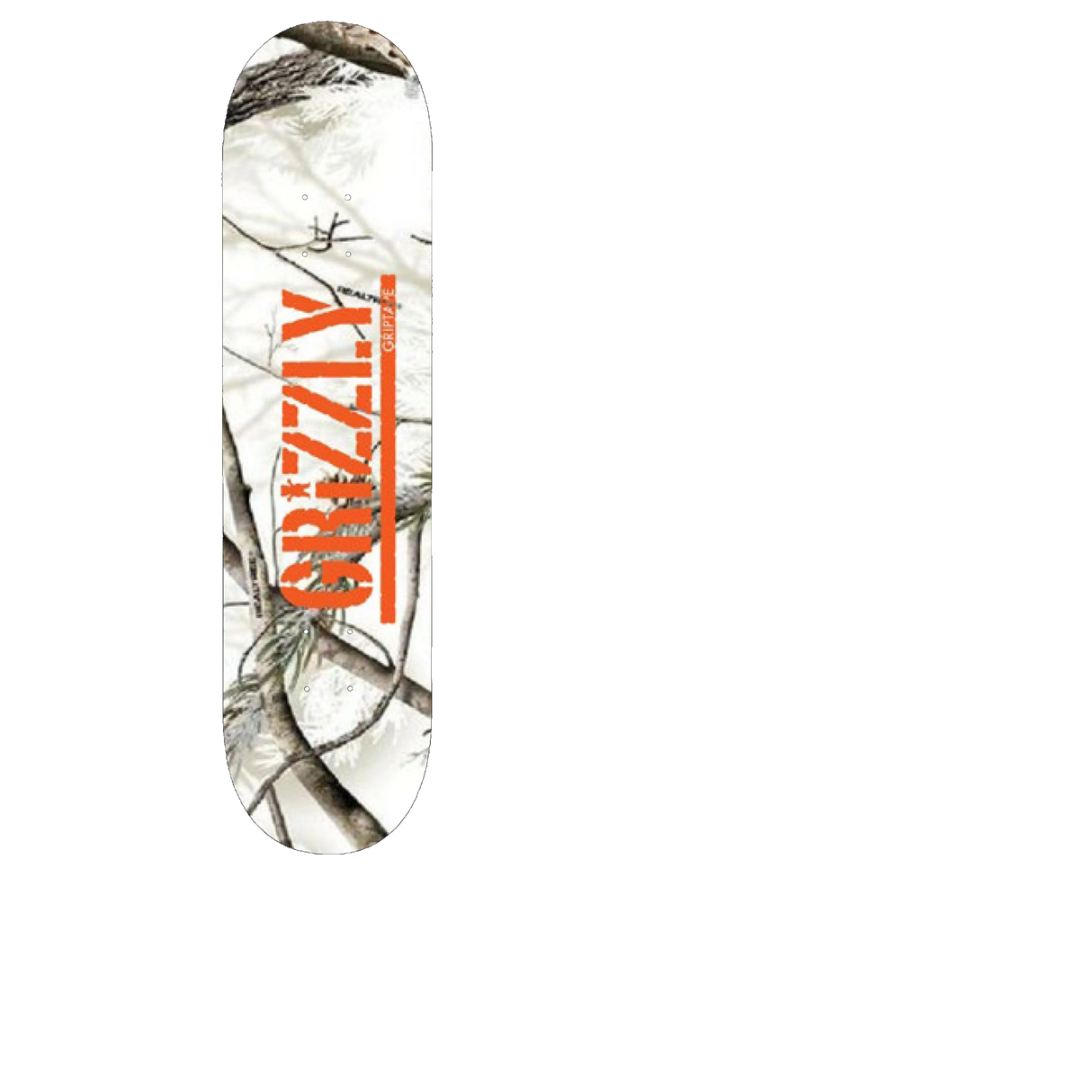 Grizzly Winter Camo Stamp Skateboard Grip Tape
