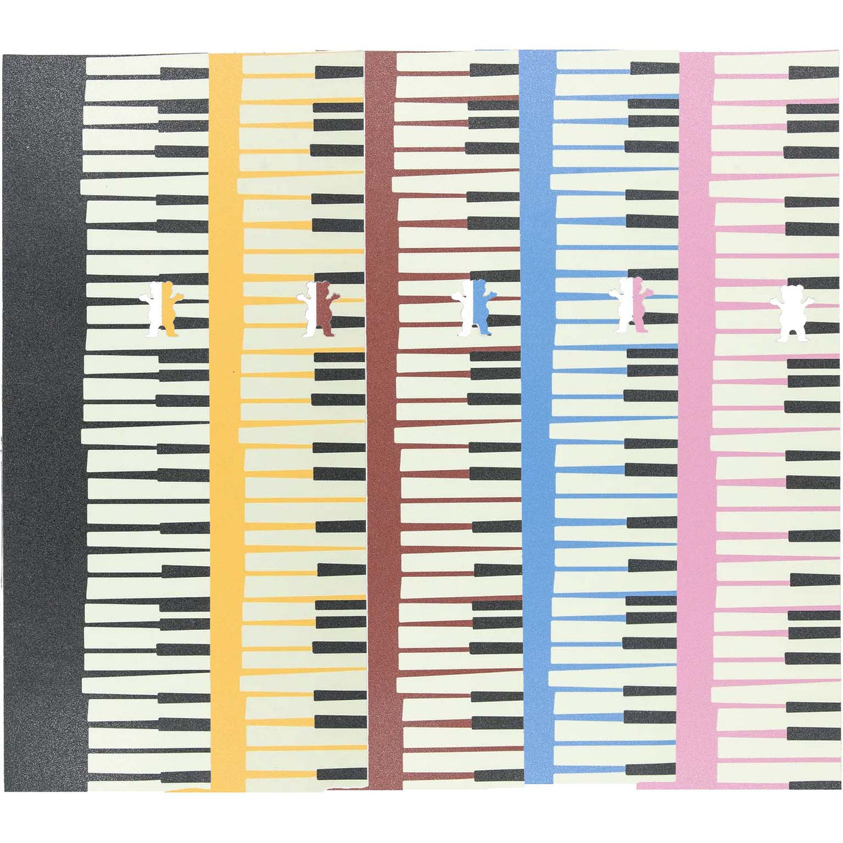Grizzly 88 Keys Skateboard Grip Tape - Assorted