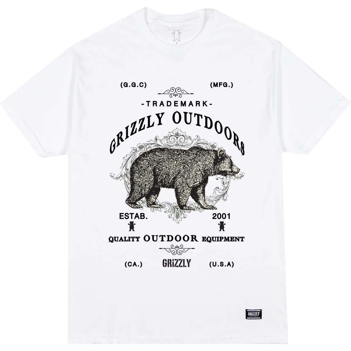 Grizzly Certified T Shirt - White