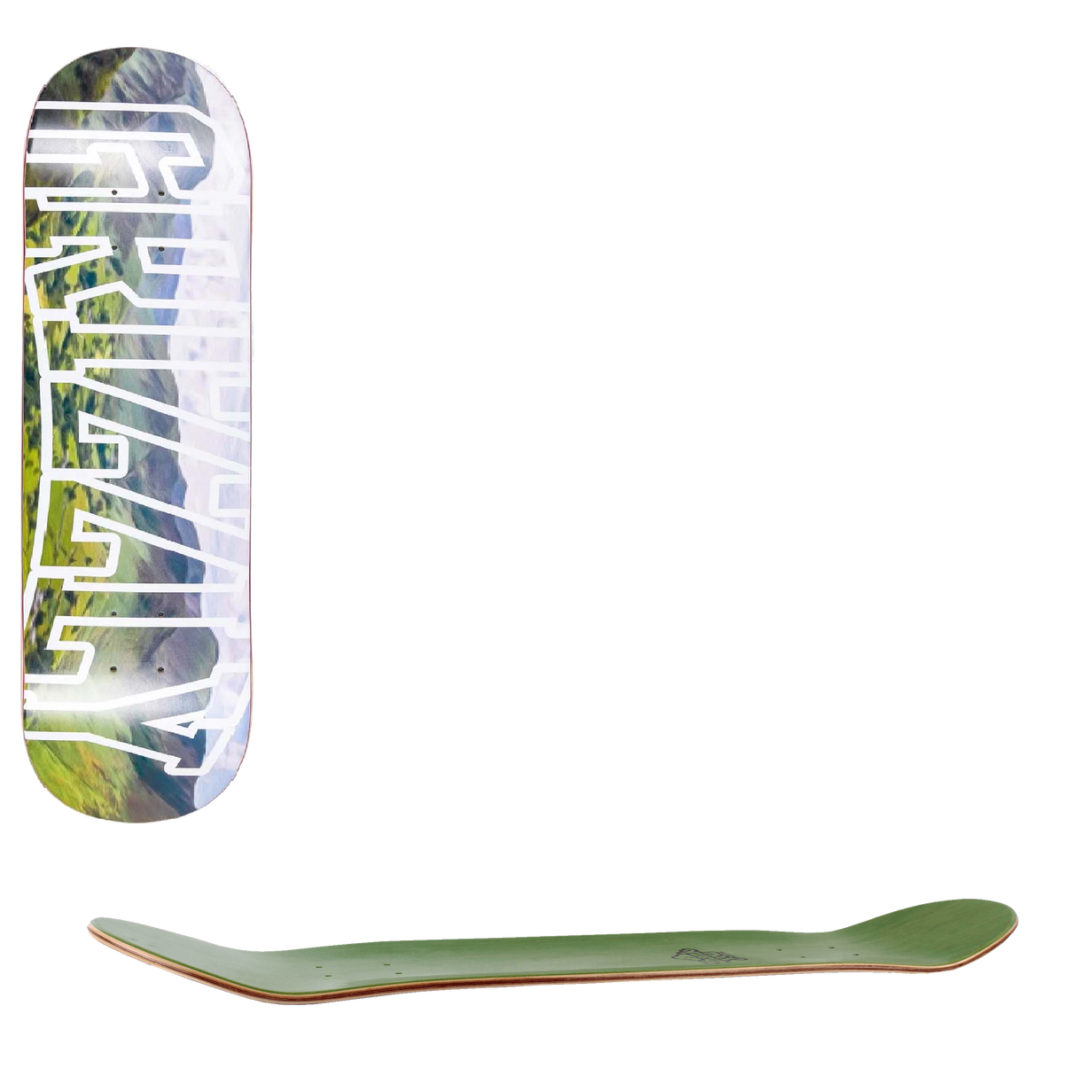 Grizzly Landscape Skateboard Deck 8"