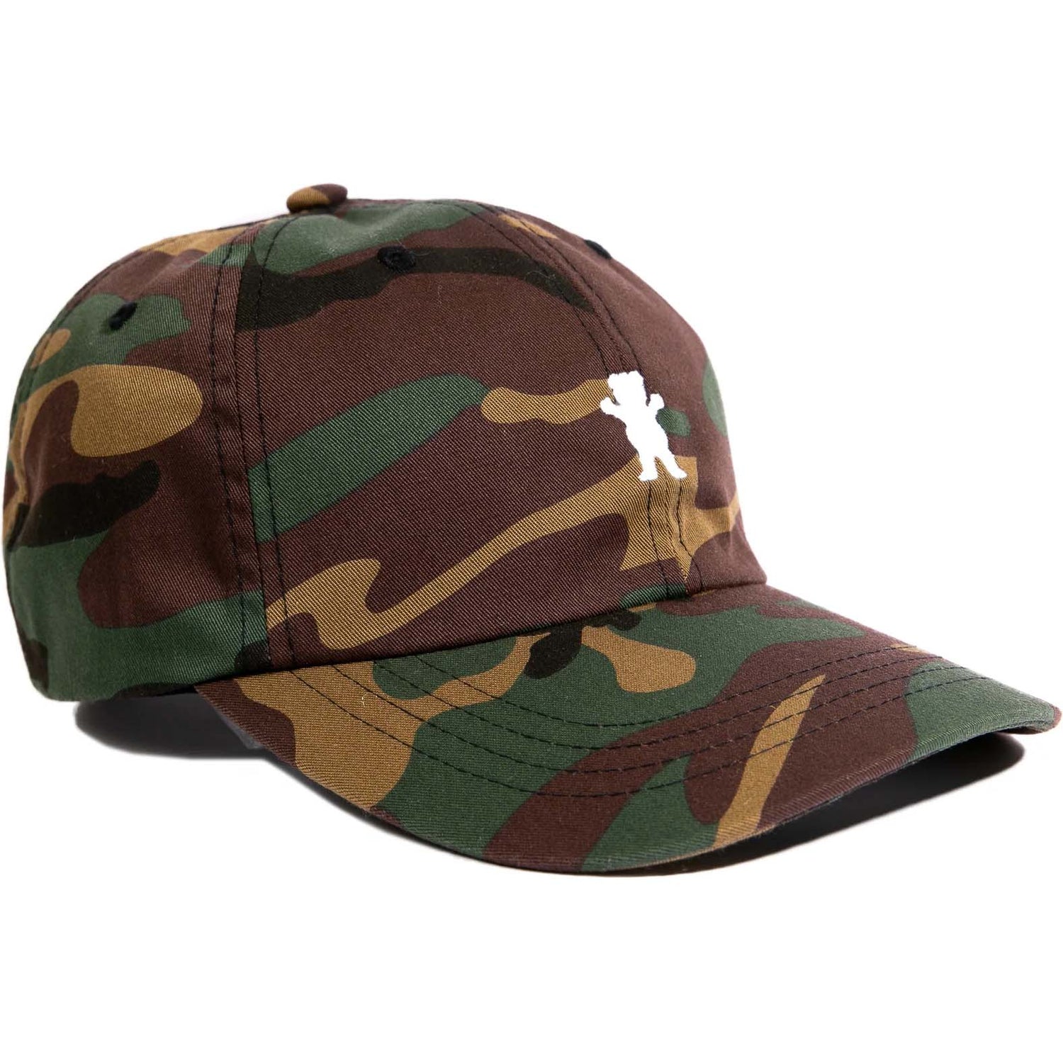 Grizzly OG Bear Dad Hat - Camo/White