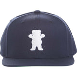 Grizzly OG Bear Snapback Cap - Navy/White