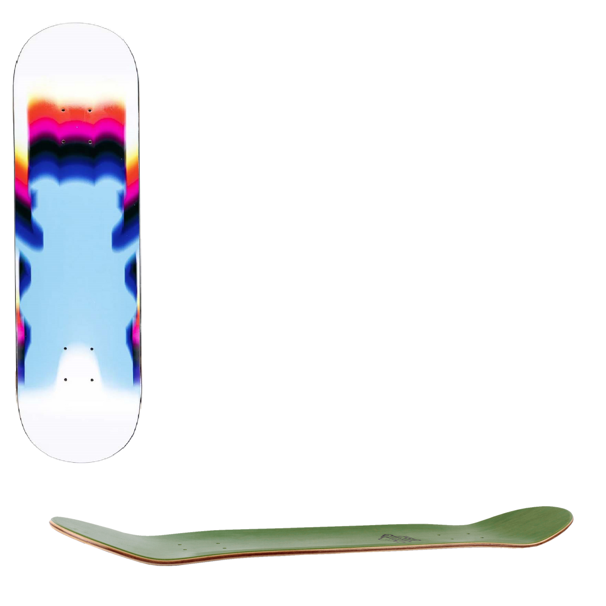 Grizzly Prism OG Bear Skateboard Deck 8"