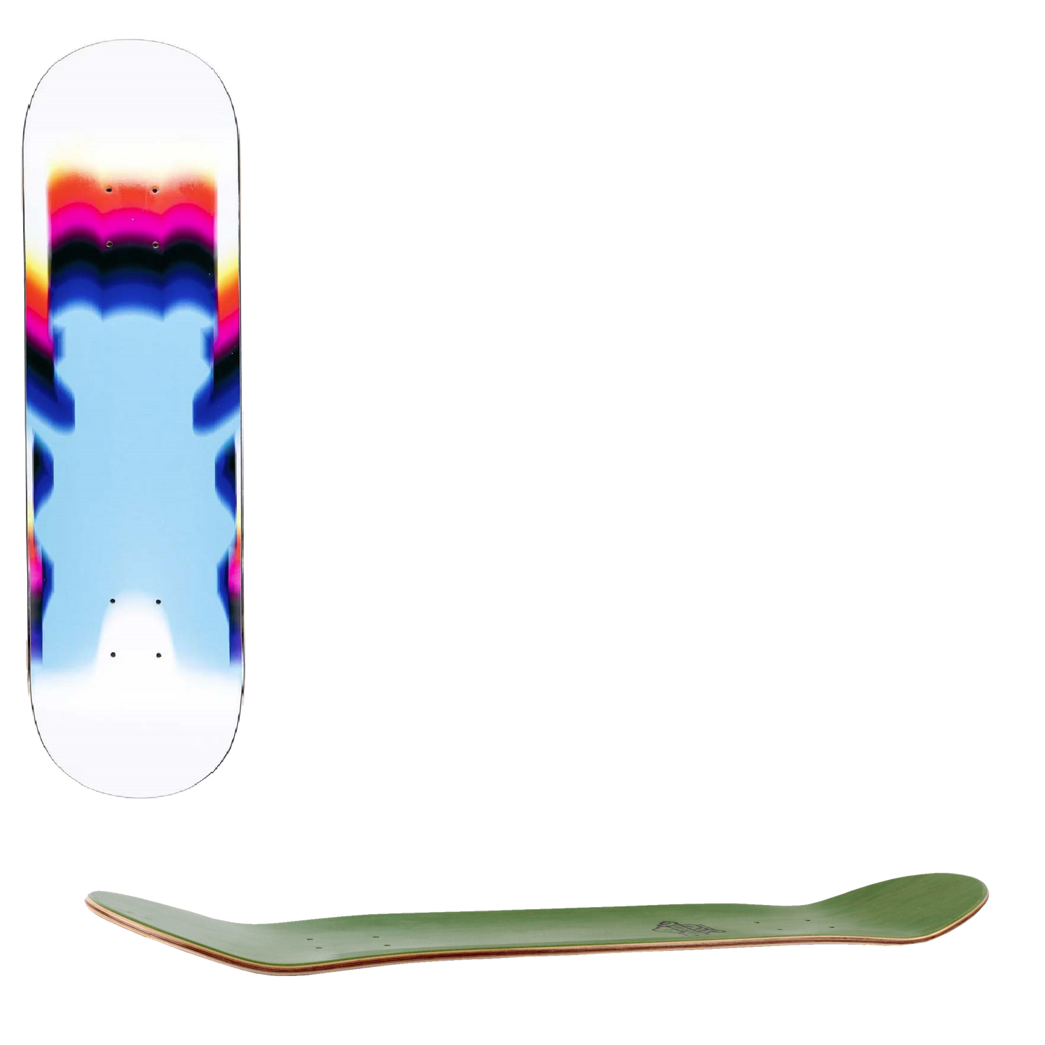 Grizzly Prism OG Bear Skateboard Deck 8"