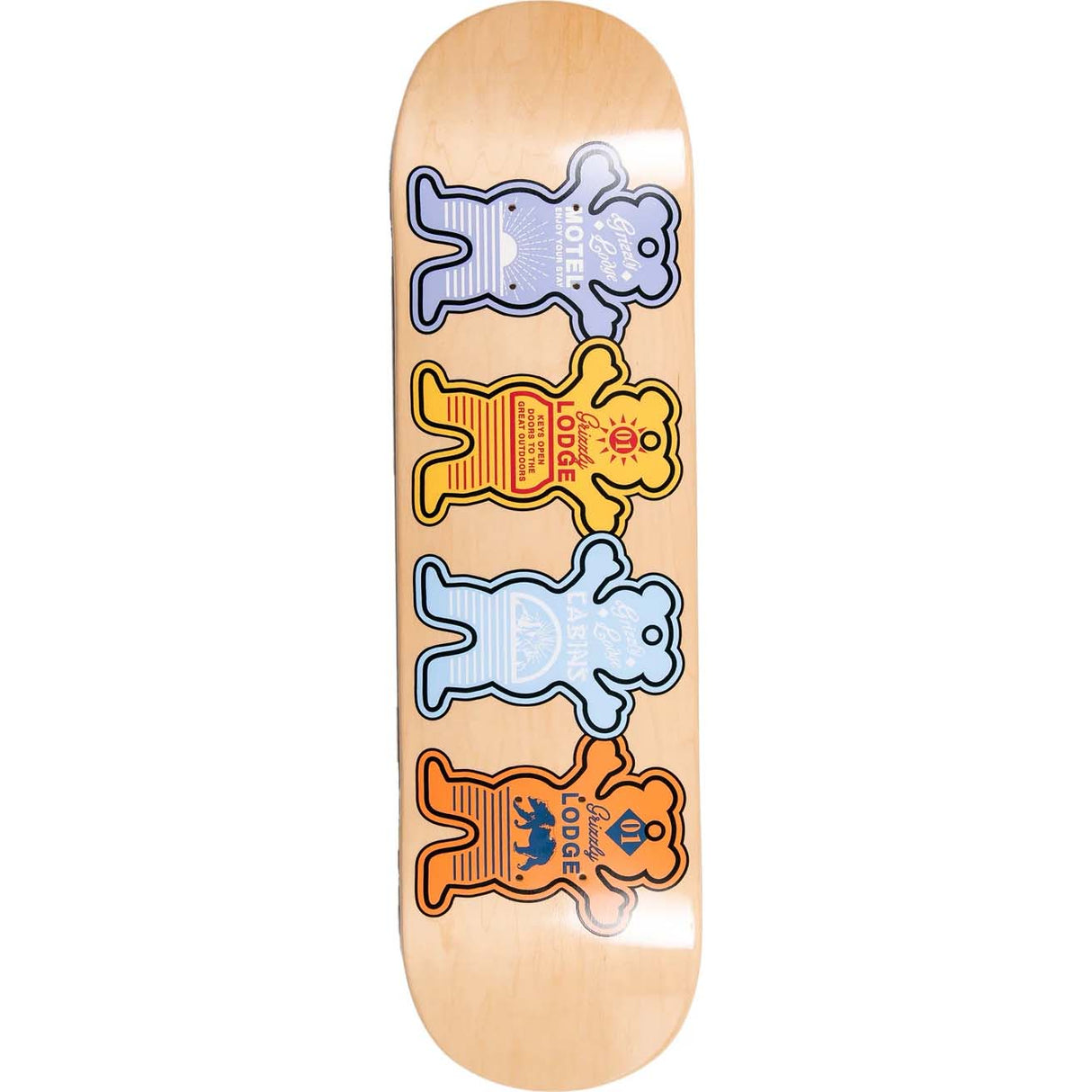 Grizzly Room Keys Skateboard Deck 8.25"