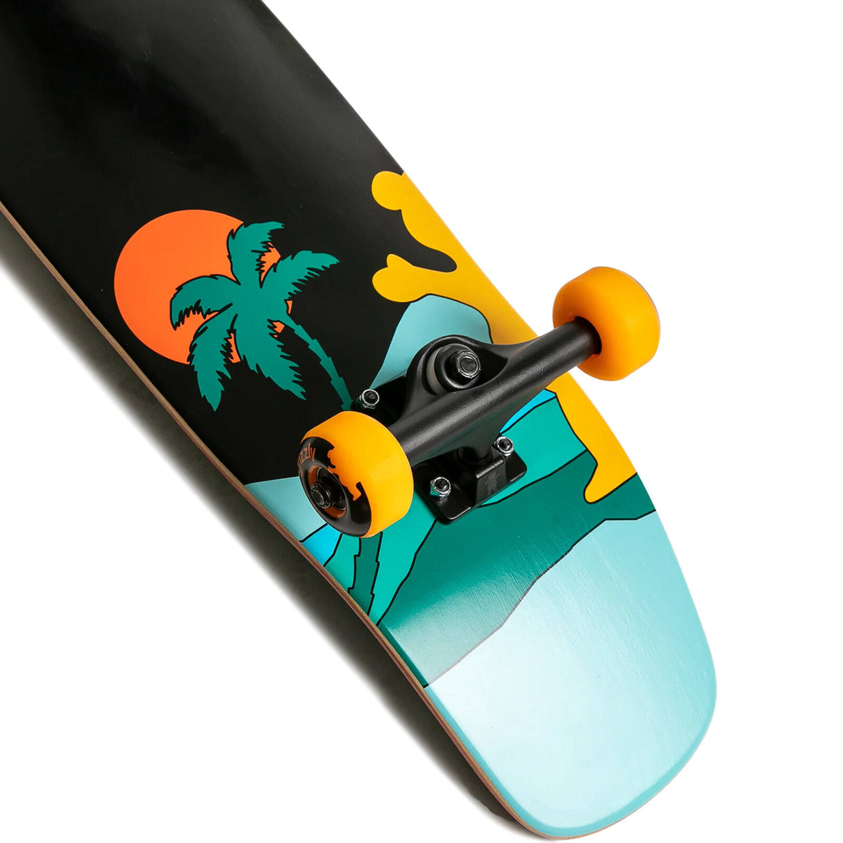 Grizzly Aloha Complete Cruiser Skateboard - Black 7.75"