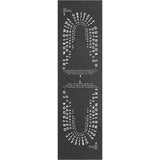 Grizzly Blue Print Skateboard Grip Tape - Black