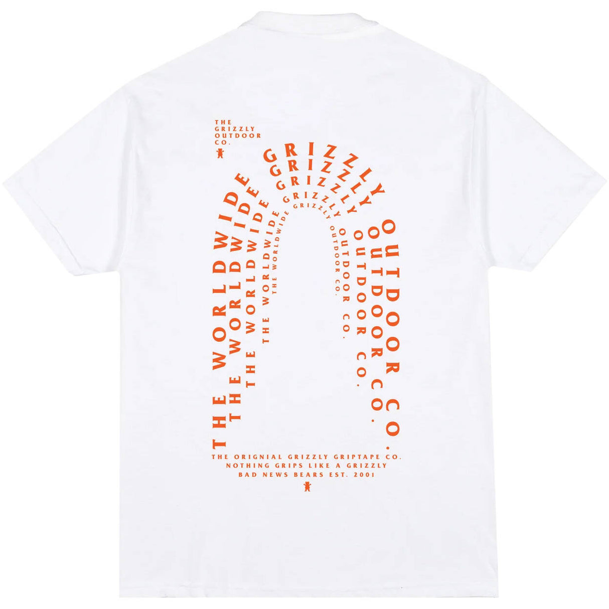 Grizzly Blue Print T Shirt - White