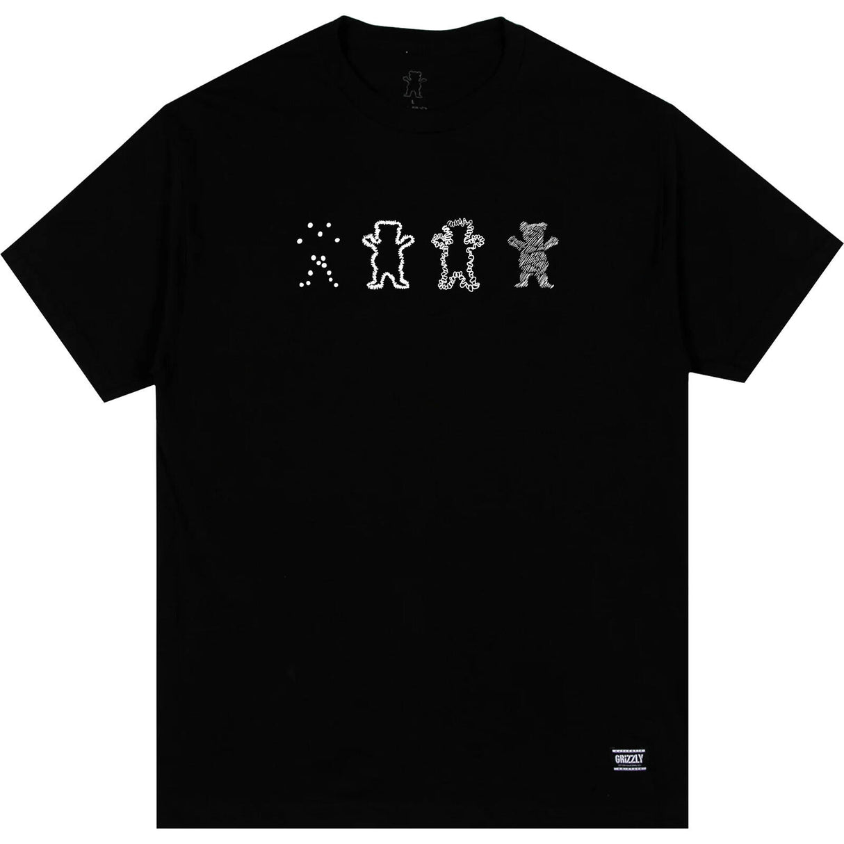 Grizzly Life Cycle T Shirt - Black