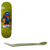 Grizzly Nothing But Net Skateboard Deck - Green 7.75"